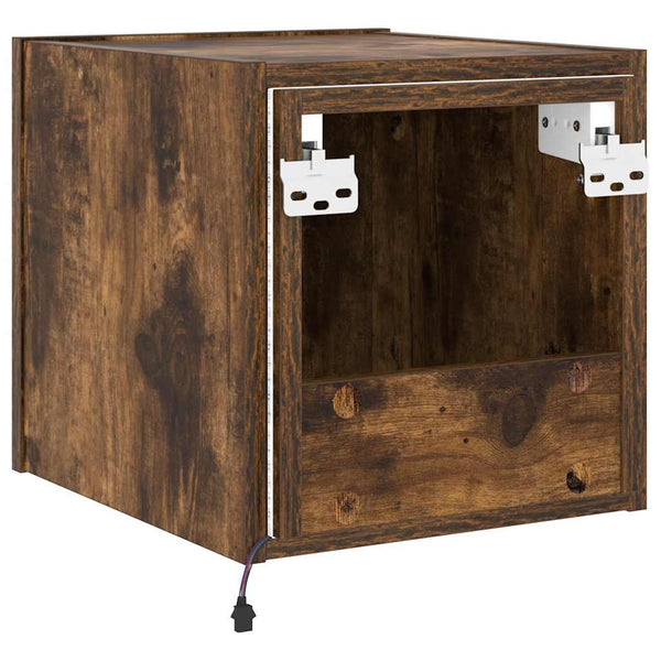 TV-Wandschrank Räuchereiche mit LED