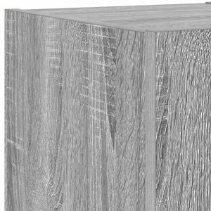 TV-Wandschrank mit LED Grau Sonoma