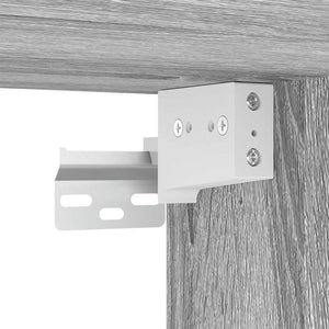 TV-Wandschränke mit LED, 2er-Set, Grau Sonoma