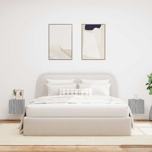 TV-Wandschränke mit LED, 2er-Set, Grau Sonoma