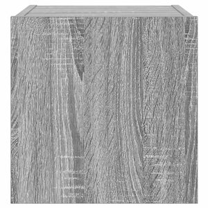 TV-Wandschränke mit LED, 2er-Set, Grau Sonoma
