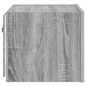 TV-Wandschränke mit LED, 2er-Set, Grau Sonoma