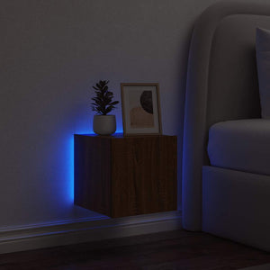 TV-Wandschrank mit LED Eichenoptik