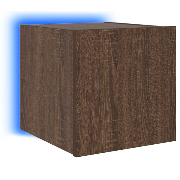 TV-Wandschrank mit LED Eichenoptik