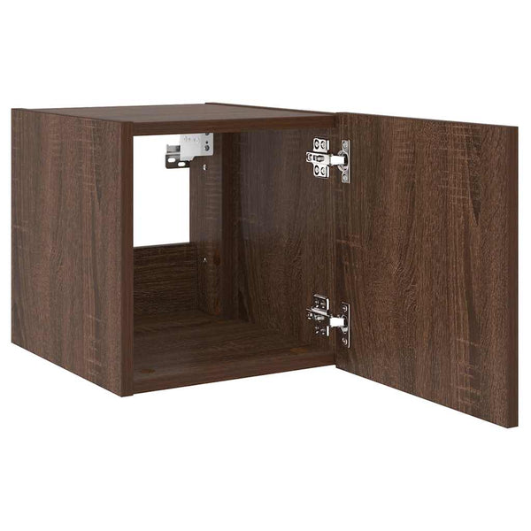 TV-Wandschrank mit LED Eichenoptik