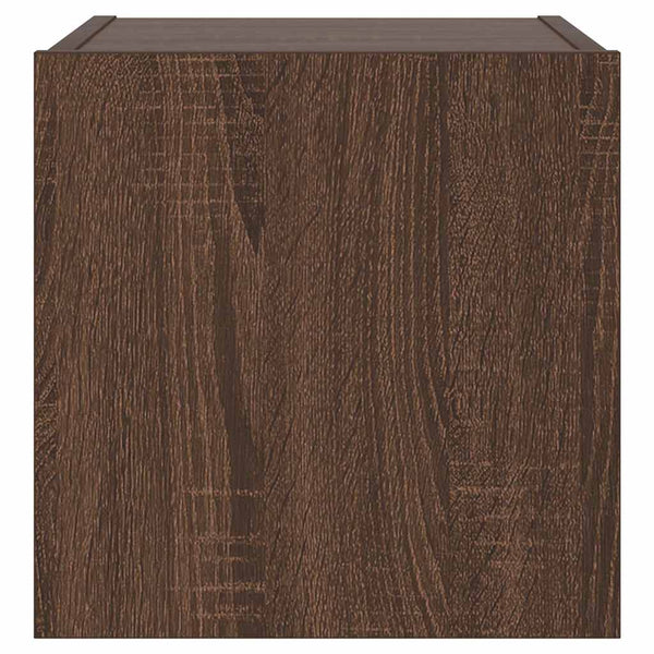 TV-Wandschrank mit LED Eichenoptik