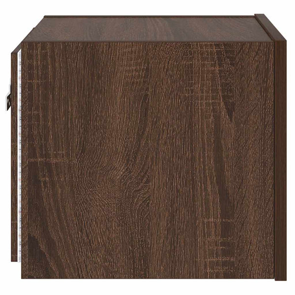 TV-Wandschrank mit LED Eichenoptik