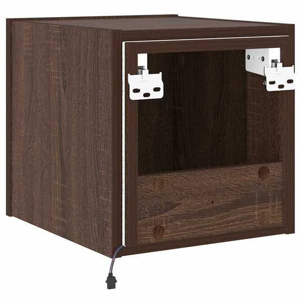 TV-Wandschrank mit LED Eichenoptik