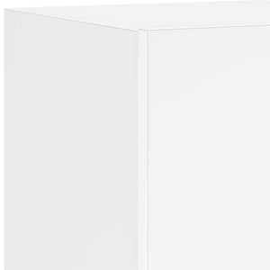 Weißer TV-Wandschrank mit LED