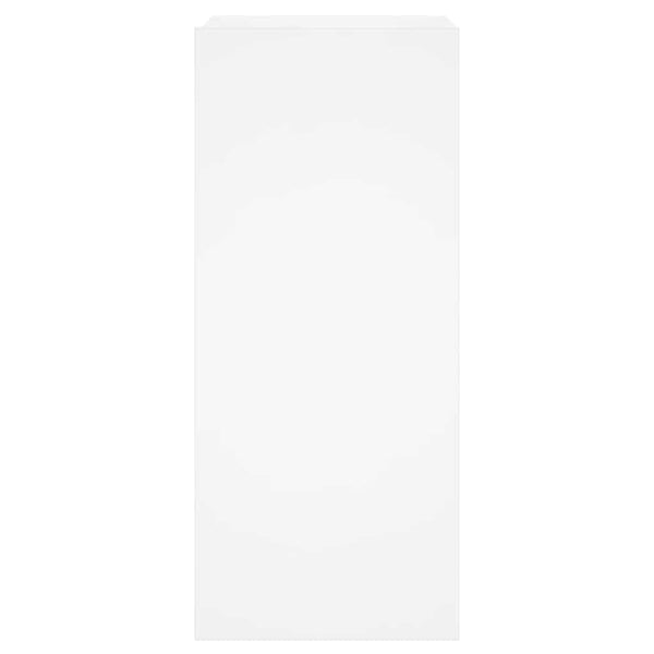 Weißer TV-Wandschrank mit LED