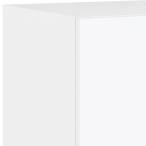 TV-Wandschränke mit LED, 2er-Set, Weiß