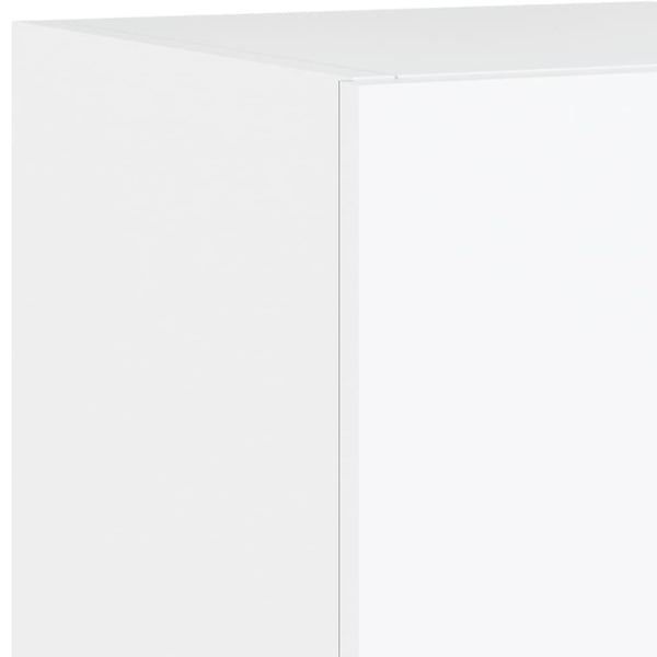 TV-Wandschränke mit LED, 2er-Set, Weiß