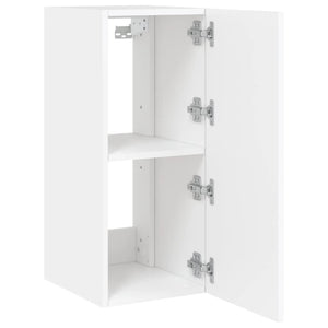 TV-Wandschränke mit LED, 2er-Set, Weiß