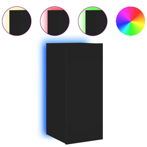 TV-Wandschrank Schwarz mit LED