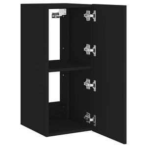 TV-Wandschrank Schwarz mit LED