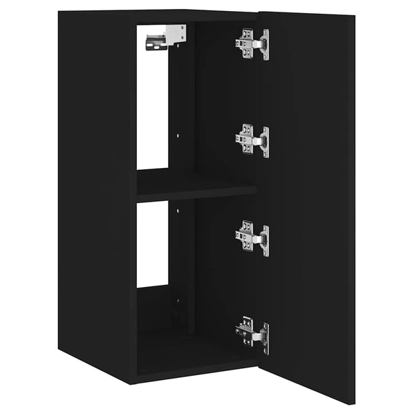 TV-Wandschrank Schwarz mit LED