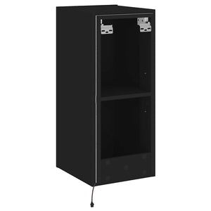 TV-Wandschrank Schwarz mit LED