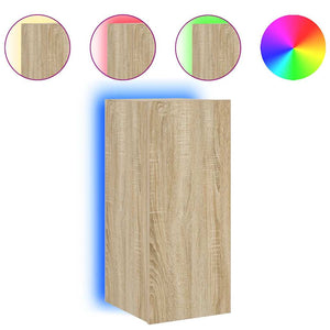 TV-Wandschrank mit LED Sonoma-Eiche 70cm