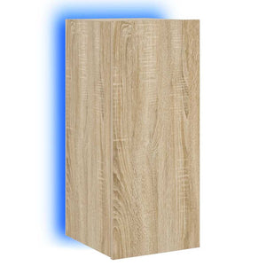 TV-Wandschrank mit LED Sonoma-Eiche 70cm