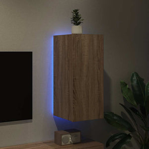 TV-Wandschrank mit LED Sonoma-Eiche 70cm