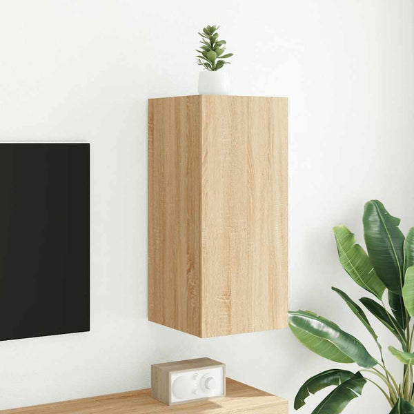 TV-Wandschrank mit LED Sonoma-Eiche 70cm