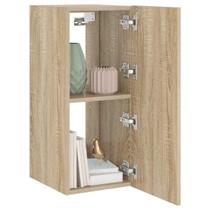 TV-Wandschrank mit LED Sonoma-Eiche 70cm