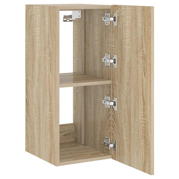 TV-Wandschrank mit LED Sonoma-Eiche 70cm