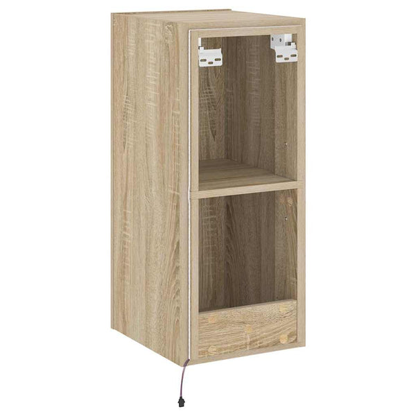 TV-Wandschrank mit LED Sonoma-Eiche 70cm