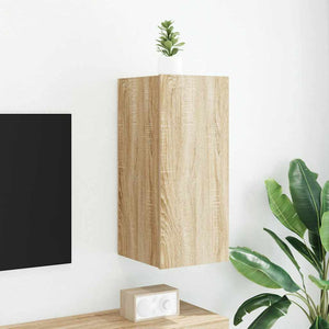 TV-Wandschrank mit LED Sonoma-Eiche 70cm