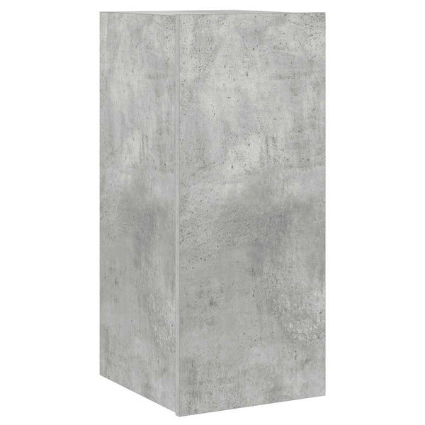 TV-Wandschrank mit LED Betongrau 30,5x35x70 cm