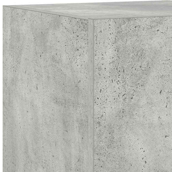 TV-Wandschrank mit LED Betongrau 30,5x35x70 cm