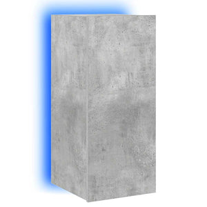 TV-Wandschrank mit LED Betongrau 30,5x35x70 cm