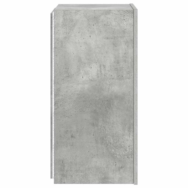 TV-Wandschrank mit LED Betongrau 30,5x35x70 cm