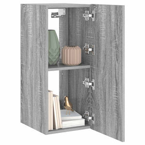 TV-Wandschrank Grau Sonoma mit LED