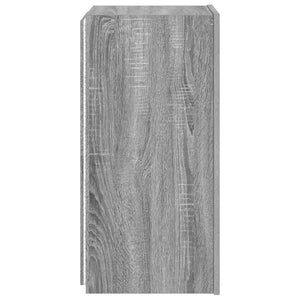 TV-Wandschrank Grau Sonoma mit LED