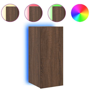 TV-Wandschrank mit LED Eichen-Optik