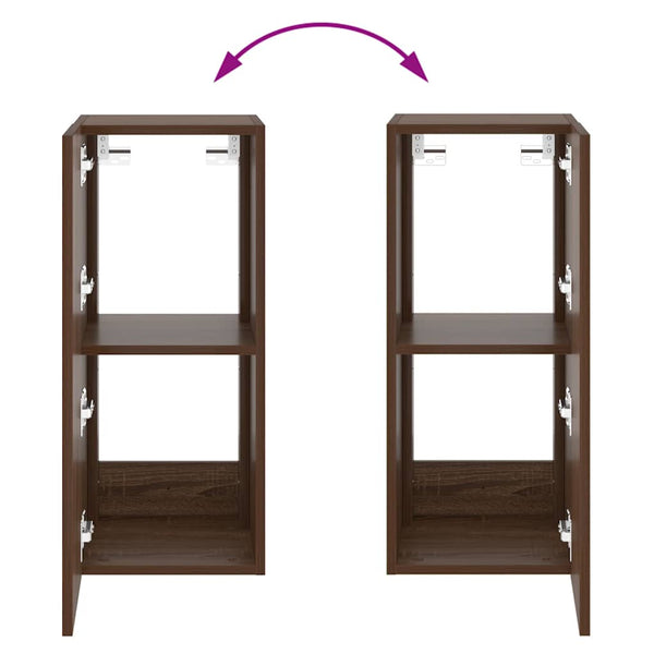 TV-Wandschrank mit LED Eichen-Optik