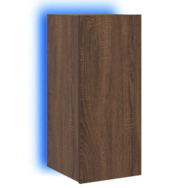 TV-Wandschrank mit LED Eichen-Optik
