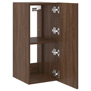 TV-Wandschrank mit LED Eichen-Optik