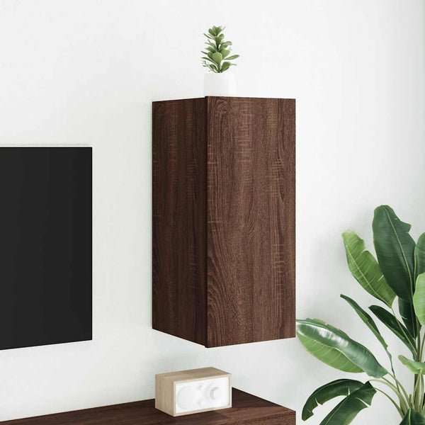 TV-Wandschrank mit LED Eichen-Optik
