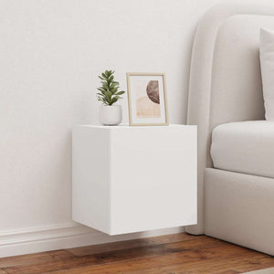 TV-Wandschränke mit LED, 2er Set, Weiß