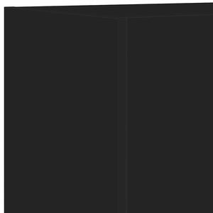 TV-Wandschrank Schwarz mit LED