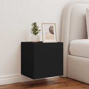 TV-Wandschrank Schwarz mit LED