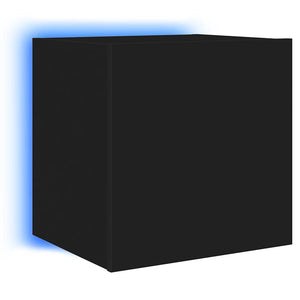 TV-Wandschrank Schwarz mit LED