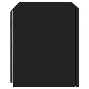 TV-Wandschränke mit LED Schwarz 2er-Set