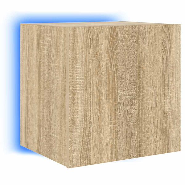 TV-Wandschrank Sonoma-Eiche mit LED