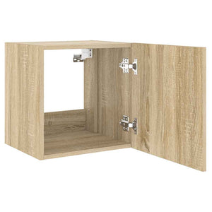 TV-Wandschrank Sonoma-Eiche mit LED