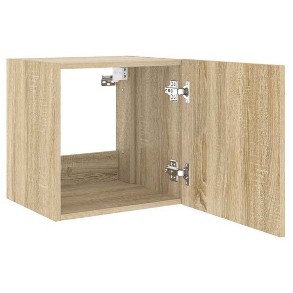 TV-Wandschrank Sonoma-Eiche mit LED