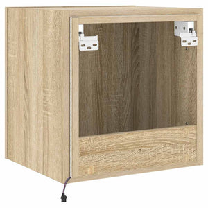 TV-Wandschrank Sonoma-Eiche mit LED
