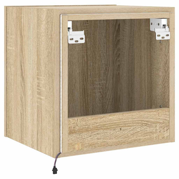 TV-Wandschrank Sonoma-Eiche mit LED